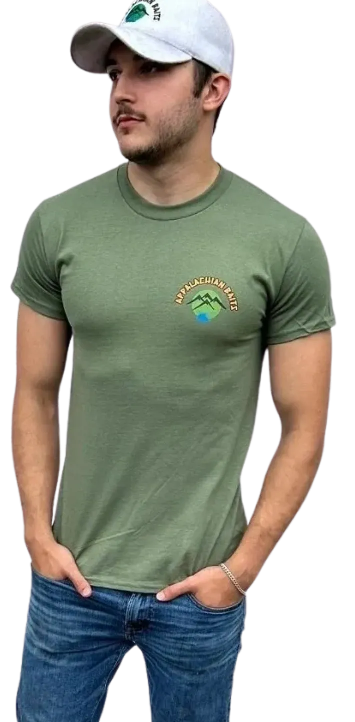 Appalachian Baits Green T-Shirt - Image 4
