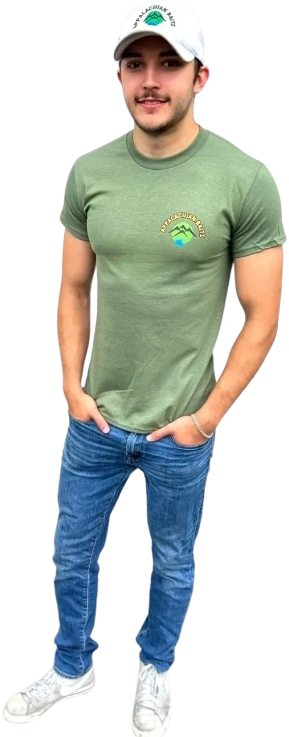Appalachian Baits Green T-Shirt - Image 3
