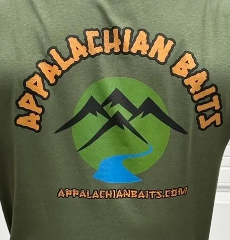 Appalachian Baits Green T-Shirt - Image 2