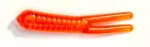 BLAZE ORANGE Mountin Critterz, 13/4" Soft Floating Fishing Bait Critters, Scented, (15 count)