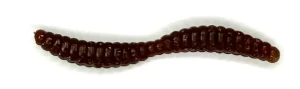 COFFEE Mountin Grubz, 1" Soft Floating Fishing Bait Grubs, Scented, (16 count)