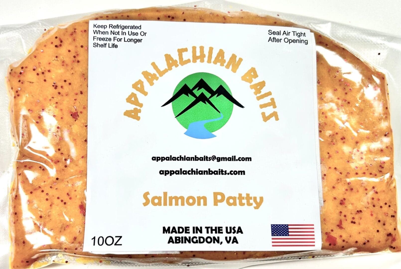 SALMON PATTY, Soft Sinking Dough Bait, Scented, 10 oz bag