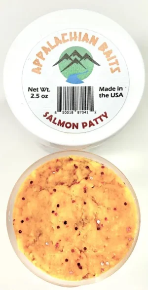 SALMON PATTY, Soft Sinking Dough Bait, Scented, 2.5 oz
